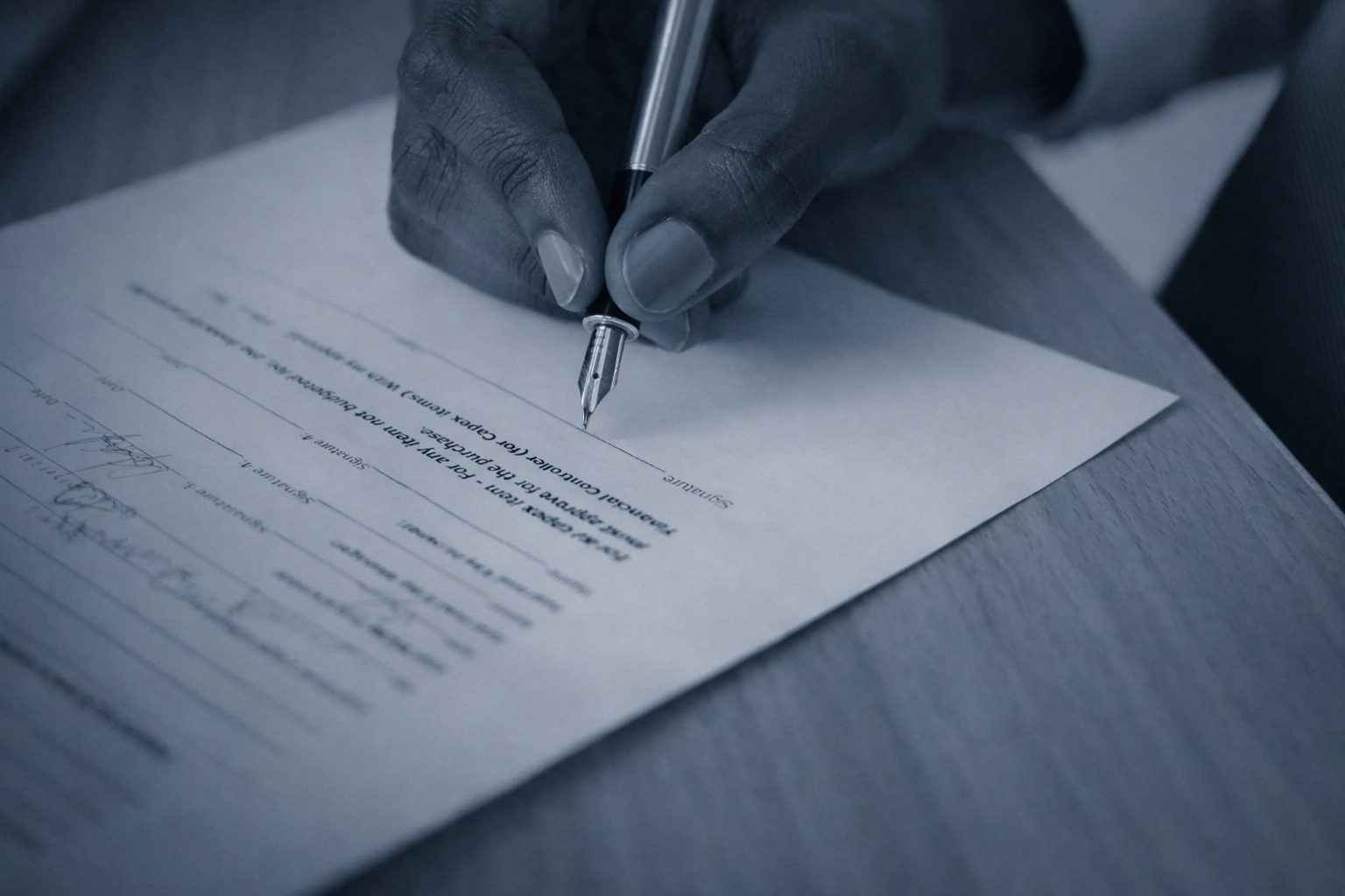 Review of business sale paperwork during structured transaction management