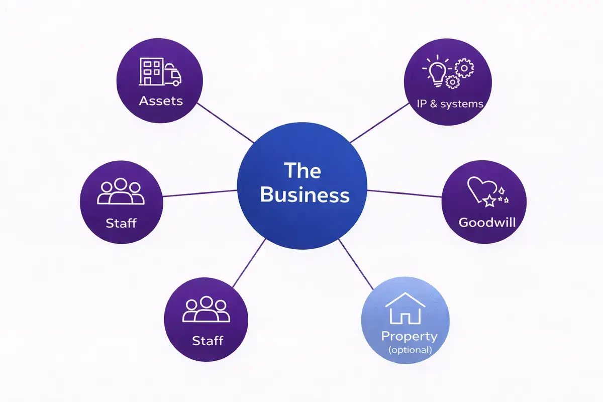 what makes up a business infographic by Future Business Brokers Pty Ltd Melbourne