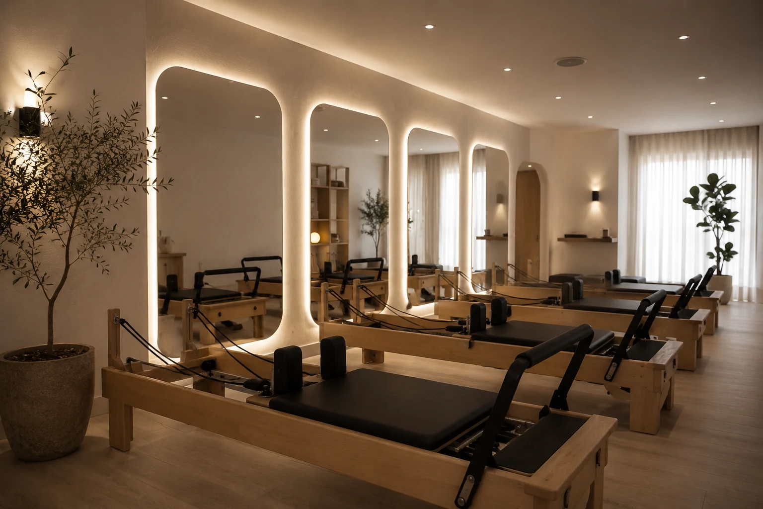 Pilates studio buyer mandate in Melbourne inner north with modern reformer fitout and premium wellness studio interior